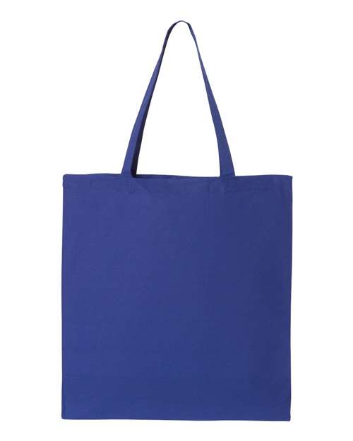 Royal blue canvas tote bag